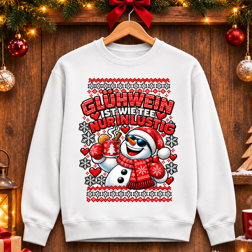 Glühwein ist wie Tee |  Premium Bio Sweatshirt unisex
