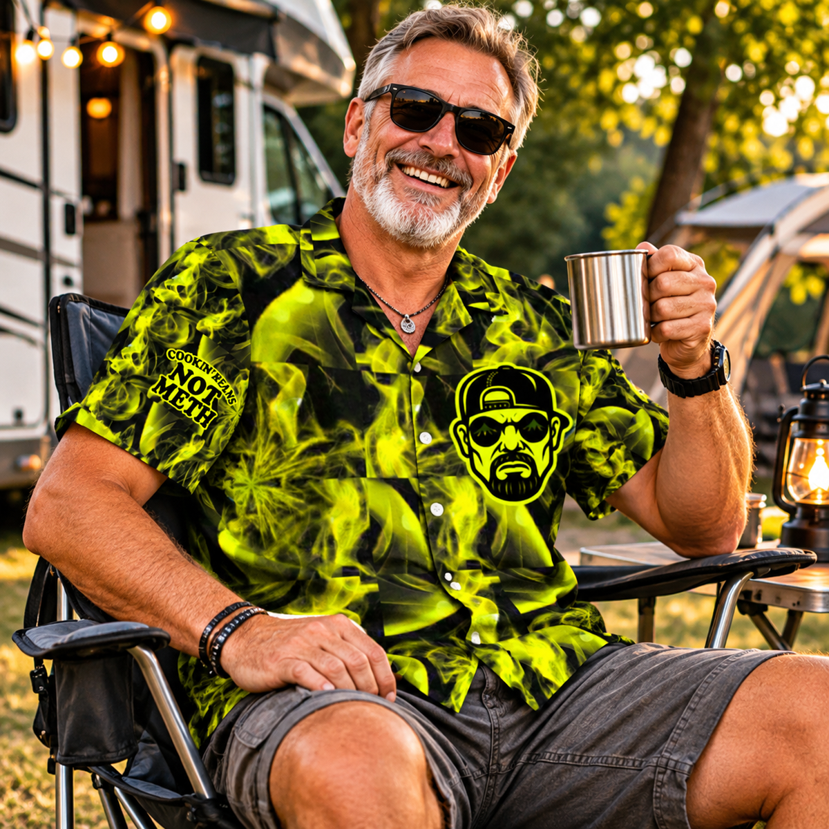 I AM THE ONE WHO CAMPS II  | Hawaiihemd
