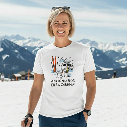 Ich bin Skifahren | Premium T-Shirt