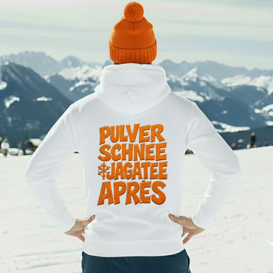 Pulverschnee - Rückendruck | Premium Hoodie