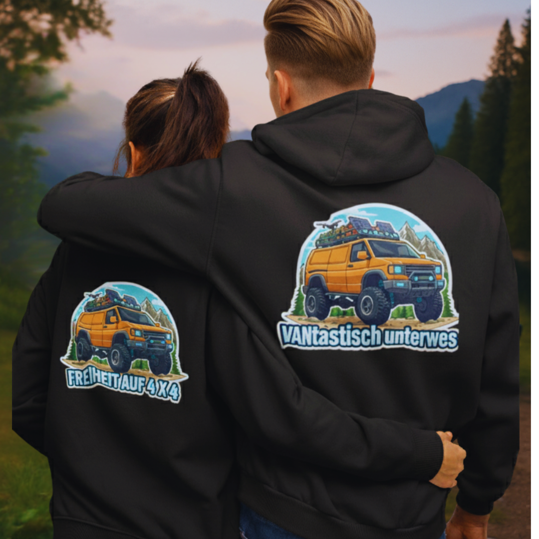 Freiheit auf 4x4 - Rückendruck | Premium Hoodie