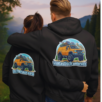 Freiheit auf 4x4 - Rückendruck | Premium Hoodie
