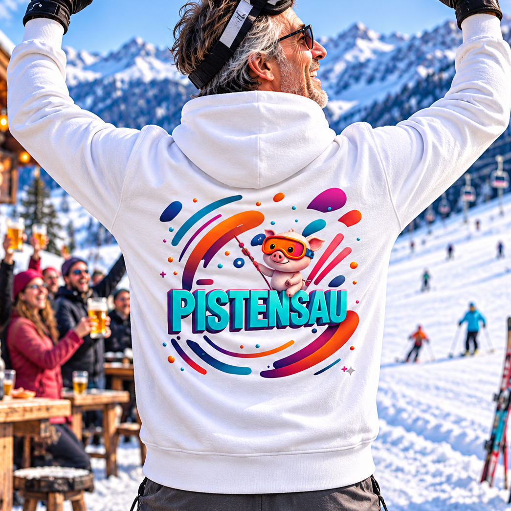 Pistensau - Rückendruck | Premium Hoodie