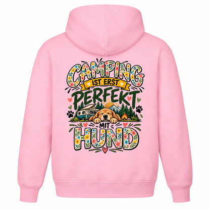 Camping ist erst perfekt - Rückendruck | Premium Hoodie
