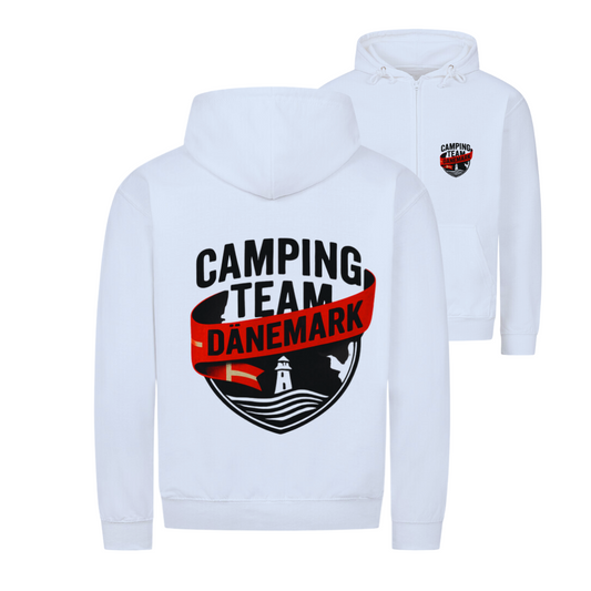 Camping Team Dänemark - beidseitiger Druck | Zipper Hoodie Unisex