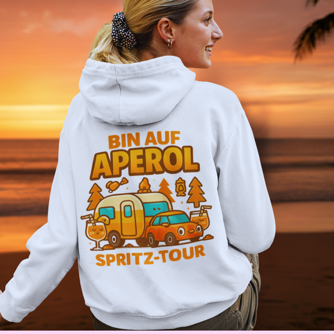 Bin auf Aperol- SpritzTour - Rückendruck |  Premium Hoodie
