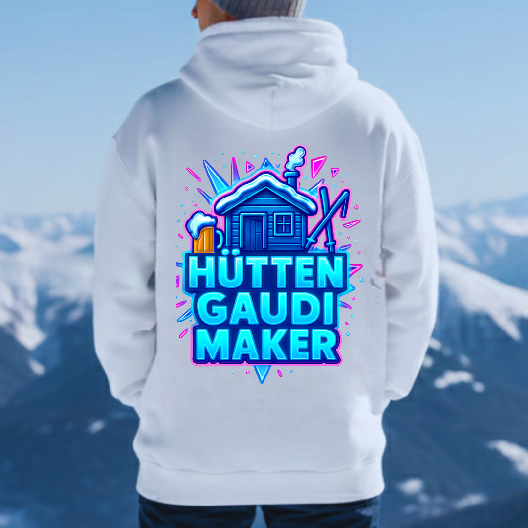 Hütten Gaudi Maker - Rückendruck |  Premium Hoodie