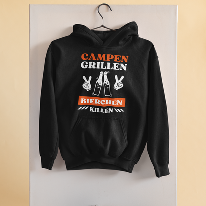 Campen Grillen orange | Premium Hoodie Unisex